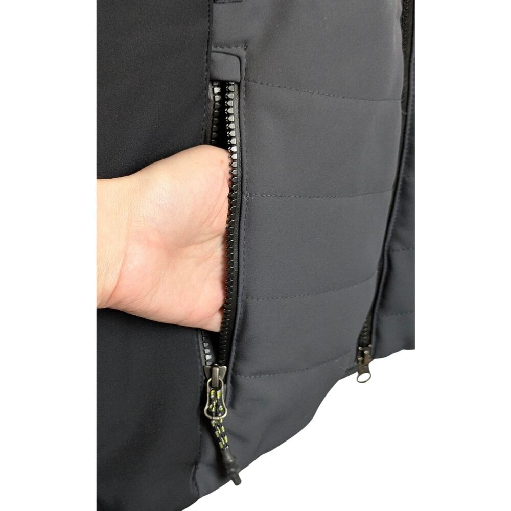 Sweaty Betty Method Ski Jacket XS Slate Gray Black White Insulated EUC - Picture 4 of 9